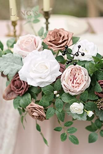 Lingin moment 2pcs umjetni cvjetni swags centrirani, aranžmani za cvijeće za vjenčanje za dragi