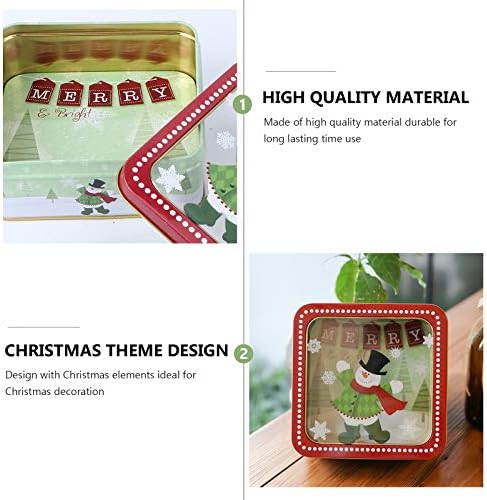 3 kom Square Candy Box poklon pakiranje božićnog pečenja za omotavanje božićnih ukrasa Pokloni ukrasi