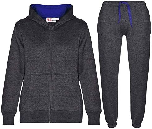 A2Z 4 dječji obični trenerka i kraljevski plavi kontrast hoodie s joggers hlačama Sports Actither odjeću set za uniseks