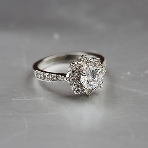 Alt prstenovi božićni snježni prsten dijamantski prsten za angažman prsten pingvin prstenovi
