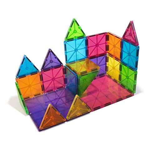 Magna-Tiles 32-Dijelni Set Jasnih Boja, Originalne Magnetne Građevinske Pločice Za Kreativnu Otvorenu Igru, Edukativne Igračke Za Djecu Od 3 Godine +