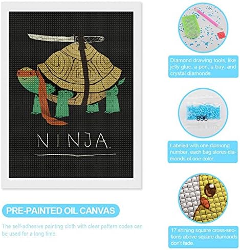 Kornjača ninja diy 5d dijamantski slikanje crtanje slika po broju kompleta, križnih šatch