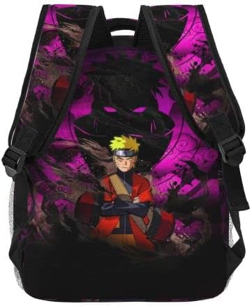 Njinalw anime ruksak ruksak za laptop sa futrolom za olovke, modni ruksak savršena putna torba