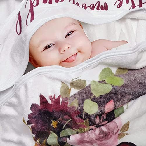 Eurobuy Mjesečna prekretnica pokrivač za novorođenčad pokrivač za bebe Boy Girl Morsec Bobet Decor Flannel