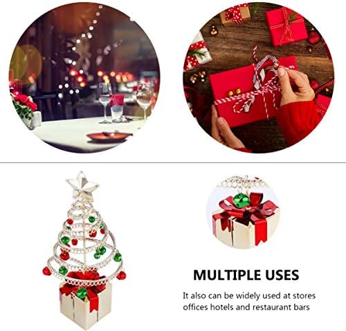 Sewroro tabletop mini božićno drvce sa božićnim zvono ukrasima umjetnog božićnog borovog stabla malog Xmas-a sa ukrasima Mini radnotop stablo za dekor za odmor