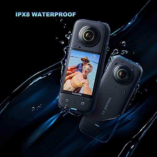 INSA360 X3 - vodootporna Akcijska kamera sa 1/2 48MP senzorima, 5,7k 360 HDR video, 72MP 360 fotografija,