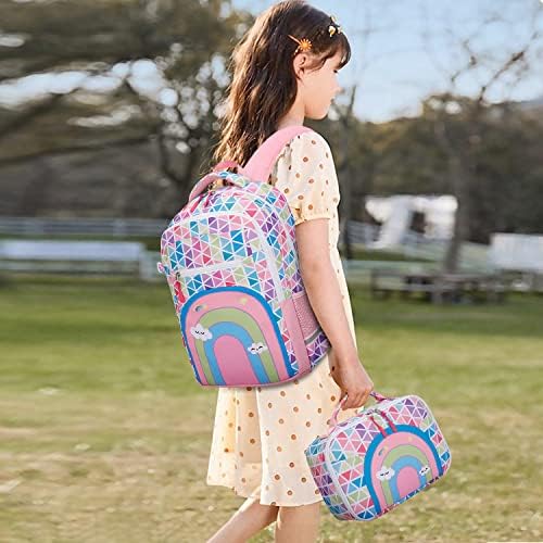 Ulgoo Girls School torbe Kids BookBags Tinejdžeri Rezervirajte torbu za djecu Backpack ručak kutija za ručak torbica