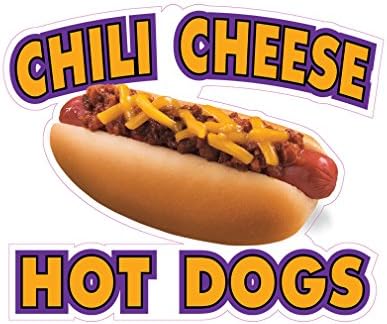 Chili sir HotDogs koncesije Restoran Hrana kamion Die-Cut vinil naljepnica 10 inča