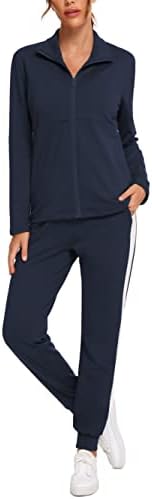 Halcyeen Duweatsuits za žene postavljene 2 komada odjeće za žene jogging odijelo salonske dukseve i jogger hlače s džepovima