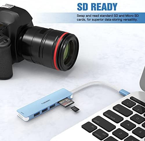 USB C čvorište Multiprti adapter, 7 u 1 prijenosni dongle sa 4K HDMI izlazom, 3 USB 3.0 priključaka,