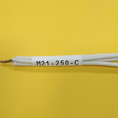 PIZAIE Termoskupljajuća cijev naljepnica traka kompatibilna za M21-250-C-342-WT uložak , crno na bijelom