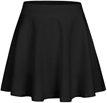 Zaclotre Skorts suknje za djevojčice elastična teniska suknja visokog struka sa 2 džepa Atletski Golf trening sportski šorc