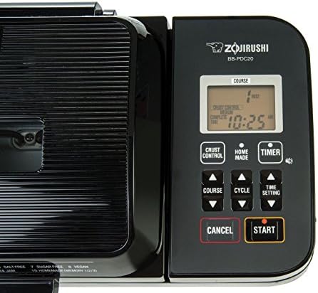 Zojirushi BB-PDC20BA domaća Pekara Virtuoso Plus proizvođač hljeba, 2 lb. vekna hleba, Nerđajući čelik