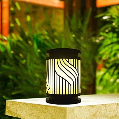 TBiiexfl Creative vanjskim svjetiljkama okruglo vodootporne i popularne lampice stupca Jednostavna zidna dvorište