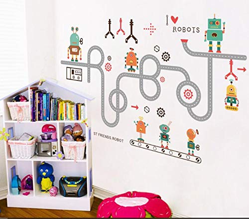 COVPAW zidne naljepnice Kućni dekor roboti roboti Dječiji rasadnik dječja dječija soba naljepnice Dječačka soba Tinejdžeri