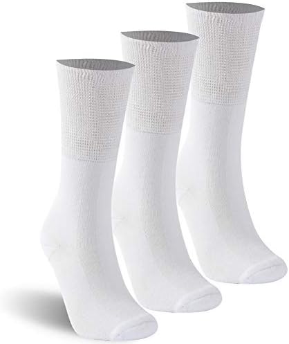 Kitnsox dijabetičke čarape za posade Muški ženski pamučni bešavni jastuk Nevezave čarape 1/3/6 paketa