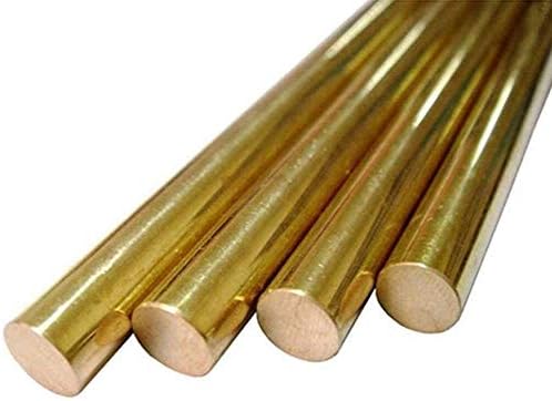 NIANXINN Brass Rod Brass okrugli štap 2kom 500mm / 19. 7inch H59 Cu bakar Metal masivni Bar mesing okrugli štap