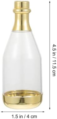 Stobok 20pcs šampanjac boca sa bocama sa bombine za vjenčanje bombona boca šampanjac Favorit Kontejneri Plastični