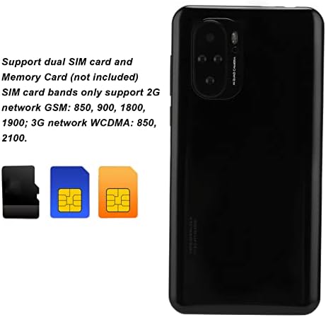 Otključani pametni telefon za Android11, 5,0 inčni Octa Core CPU 2GB 16GB mobitel, 2.4G 5g WiFi, prepoznavanje lica, 4800mAh baterija, dvostruke SIM kartice, dvostruka kamera