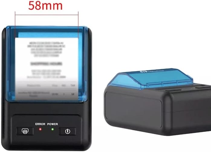 LUKEO Mini termalno štampanje USB štampač ulaznica za priznanice kompatibilan sa štampanjem Android nalepnica na papiru.