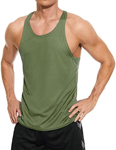 Muške Stringer Tank Tops Quick Dry Mesh Sleevele Gym Workout Bodybuilding fitness muscle T majice