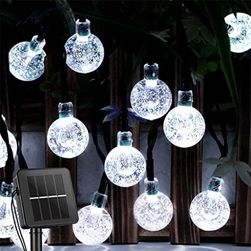 SDGH Svjetla na otvorenom 60 LED Crystal Globe svjetla sa 8 načina vodootpornog pogonskog patove svjetla za vrtnu zabavu