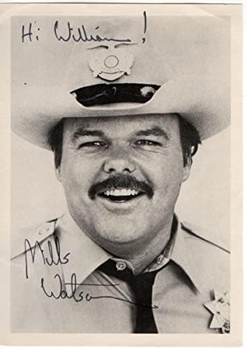 Mills Watson potpisao potpis 5X7 Photo Sheriff Lobo BAS BA70437