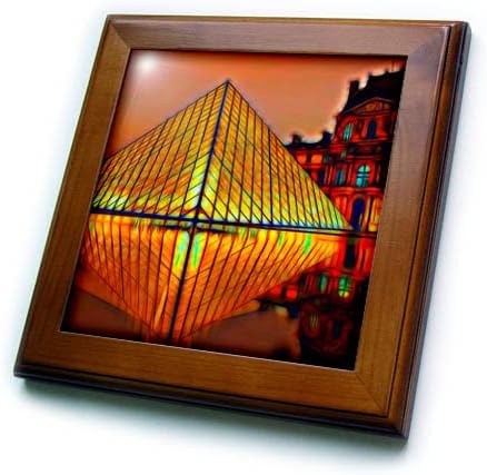 3drose Louvre sliku svjetlosti Infused slika-Framedled Tiles