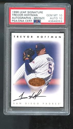 1996 Signatura lista Trevor Hoffman Auto potpisana autografa KAR kartica PSA 10 PSA / DNA COA - MLB autogramirane bejzbol kartice