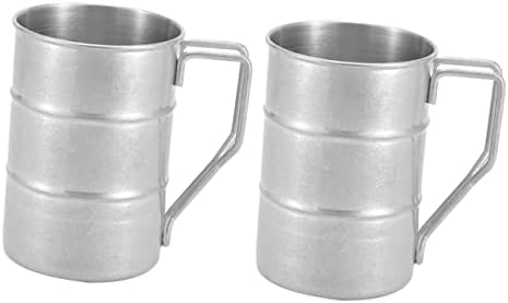 ClaspEed 2pcs vanjski čaše za vodu metal espresso k čaše za kampiranje ruksaka za kampiranje planinarenje šolja za kavu kuhalice kapi za kuhanje zupčanika od nehrđajućeg kupa