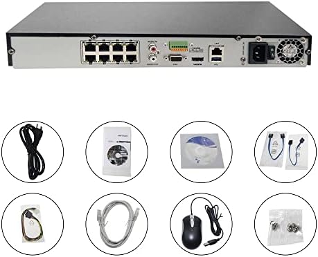 DS-7616NI-I2 / 16P 16-kanalni Poe 4K mrežni video snimač NVR, ugrađeni utikač i igra kompatibilan sa Hikvison