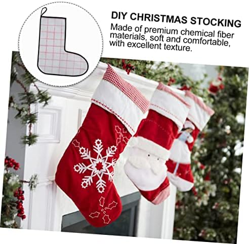 Favomoto Crochet Bolowork paketi ručni izvezeni početni kat kamin DIY vezena djeca × cm ručne čarape personalizirani poklon božićnog obruča, uključujući jastuk za jastuk