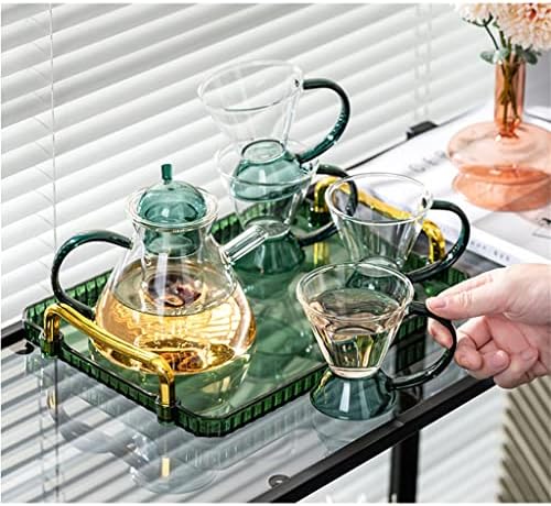 HDRZR cvijeće postavljen britanski kuhani popodnevni čaj za čaj za vodu toplotno otporno na staklenu čašu
