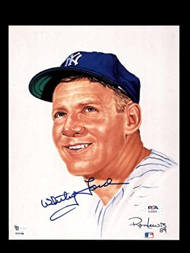 Whitey Ford PSA DNA COA potpisan 8x10 fotografija Yankees autogramirani - autogramirani MLB fotografije
