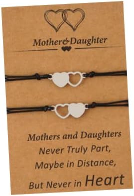 Šarene Bling narukvice majke kćeri Set za 2/3, odgovarajuća narukvica srca želja za žene u rođendanskom poklonu