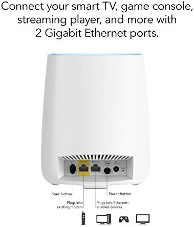 NETGEAR Orbi kompaktni zidni utikač Cijeli Kućni mrežasti WiFi sistem-WiFi ruter i satelitski ekstender