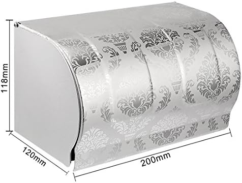 Aexit 200mmx120mmx118mm od nehrđajućeg hardvera čeličnog poliranog cilja zidova toaletni papir WALER W Poklopac