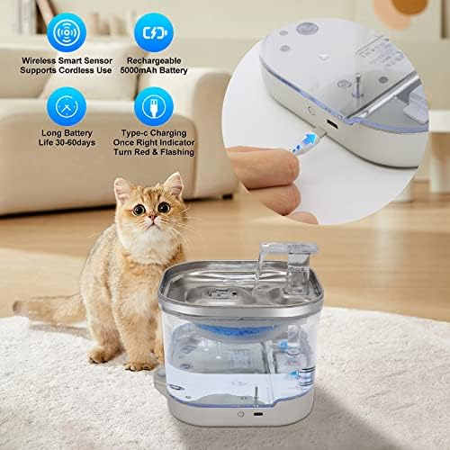 Spofan Cat Water Fountain Automatski dozator vode za kućne ljubimce bežična automatska infracrvena