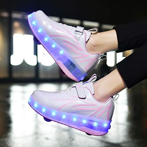Ufatansy roller cipele za djevojčice Roller klizaljke cipele USB punjenje cipele za djecu klizaljke dječaka patike pokloni…
