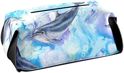 Delfini Sea Life Tissue box Cover pravougaone kožne maramice kutija držač sa ručkom dozator tkiva