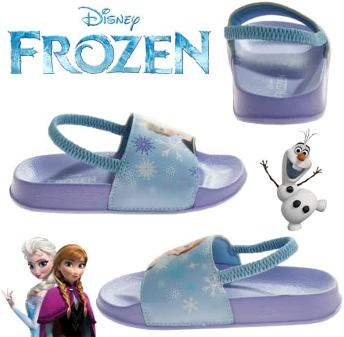 Disney Minnie Mouse, Encanto, Mickey, Lightning McQueen, Frozen Elsa Anna Girl Slides-ljetne sandale za djecu vodene cipele za bazen - Plaža Backstrap Open Toe vanjski lik Slip-on