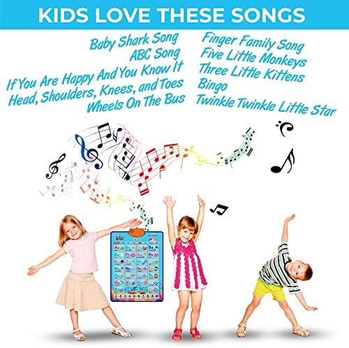 Baby Shark Abeceda & igračke za učenje brojeva Pinkfong, edukativni Poklon Set za malu djecu za uzrast 1-3, muzička prostirka, ABC Poster, dekor soba, aktivnosti & igre, igračke za dječake i djevojčice od 2-4 godine
