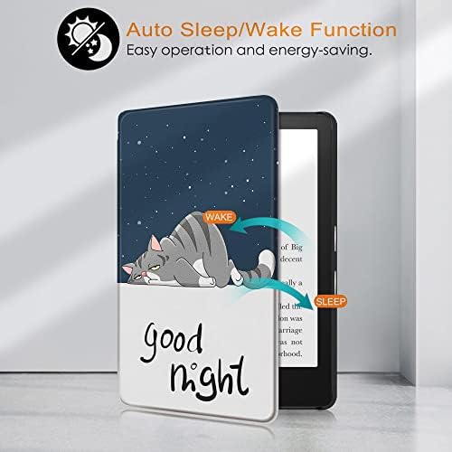 Futrola za sve-Nova Kindle Oasis - podrška za Slim Fit poklopac sa automatskim spavanjem, bijeli oblak