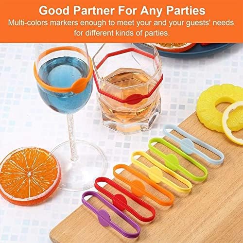 Silikonska čaša za vino markeri, identifikatori pića Bachelorette Party Favors for Guests, oznake čaša za vino, Proizvođači pića, čaša za koktele za zabavu
