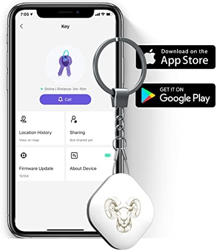 Nutale Key Finder, 5-Pack Bluetooth Tracker lokator predmeta sa privjeskom za ključeve za novčanike za kućne ljubimce ili ruksake i tablete