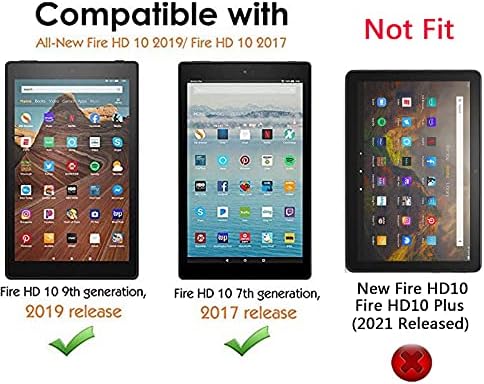 Tikeda zaštitnik zaslona za Fire HD 10 2019 tablet 10,1 inčni zaštitni ekran za kaljev staklo ne odgovara vatri HD 10 2021 verzija