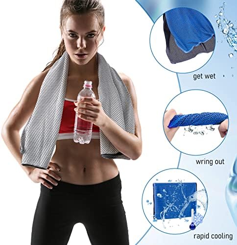 100 pakovanja ručnika za hlađenje mikrofiber ledeni ručnik hladni sportovi ručnik za ručnik i lice