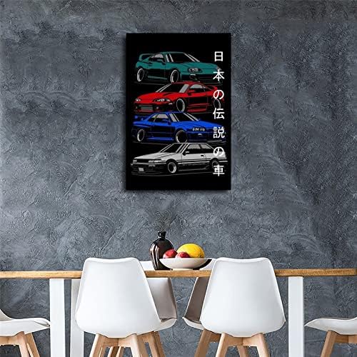 JDM car Poster RX7 FD3S Classic Canvas Wall art Legends Essential GTS Poster za sportske automobile
