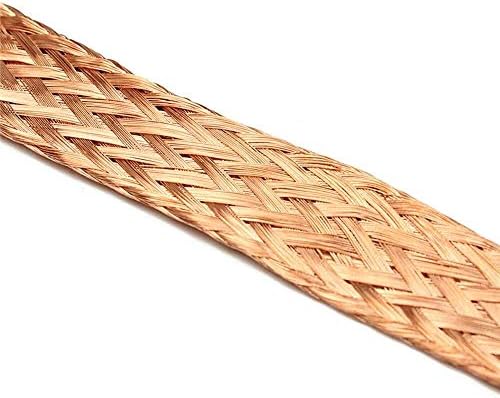 YUESFZ ravni Bakarni pleteni kabl 10m / 32.8 ft visoka fleksibilnost gola Cu metalna pletena navlaka
