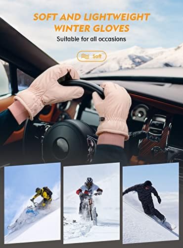 Trendoux Zimske rukavice muškarci žene - 3m Thensulat Topla toplotna vjetra Skijaška hladno vrijeme vožnje trčanja
